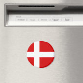 Die Flagge Dänemarks Magnet (In Situ (Geschirrspüler))