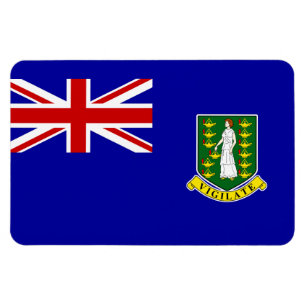 Die Flagge der britischen Jungfrau Magnet