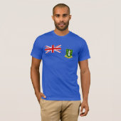 Die Flagge der britischen Jungfrau T-Shirt (Vorne ganz)