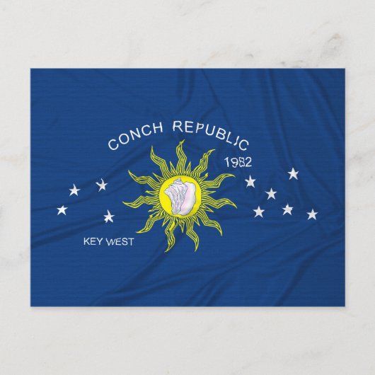 Die Flagge der Conch-Republik Postkarte (Vorderseite)