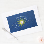 Die Flagge der Conch-Republik Rechteckiger Aufkleber (Umschlag)