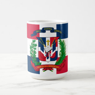 Die Flagge der Dominikanischen Republik Kaffeetasse