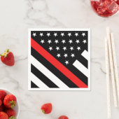 Die Flagge der dünnen roten Linie Serviette (Beispiel)