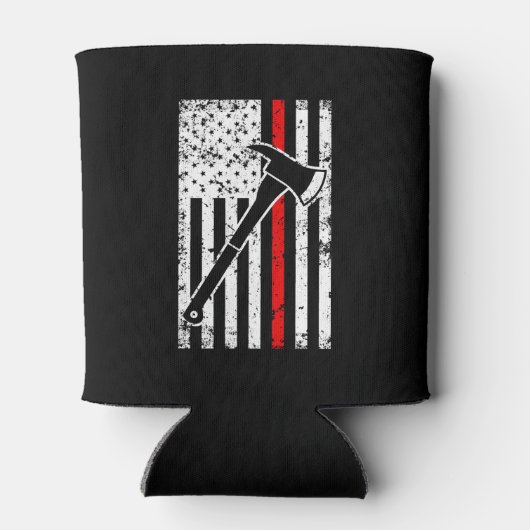 Die Flagge der Feuerwehrmänner der dünnen roten Li Dosenkühler (Rückseite)