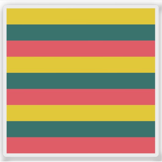 Die Flagge der Gemeinde AErø Aufkleber (Vorderseite)