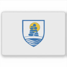 Die Flagge der Gemeinde Sermersooq, Grönland