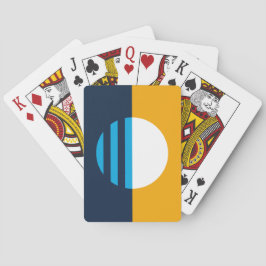 Die Flagge der Leute von Milwaukee Spielkarten