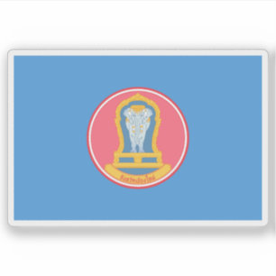 Die Flagge der Provinz Chiang Mai, Thailand Aufkleber