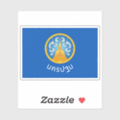 Die Flagge der Provinz Nakhon Pathom, Thailand Aufkleber (Blatt)