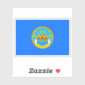 Die Flagge der Provinz Nakhon Sawan, Thailand Aufkleber (Blatt)