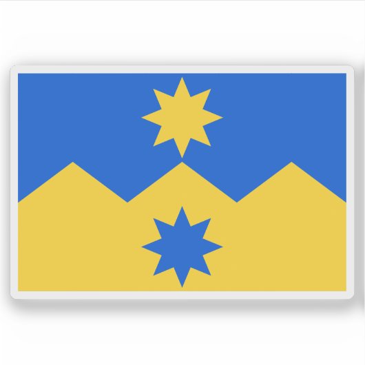 Die Flagge der Region Otago, Neuseeland Aufkleber (Vorderseite)
