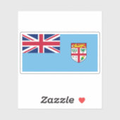 Die Flagge der Republik Fidschi Aufkleber (Blatt)