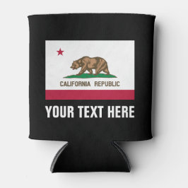 Die Flagge der Republik Kalifornien kann Bierhalte Dosenkühler
