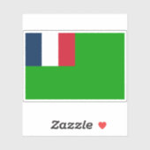 Die Flagge der Republik Unabhängiger Guyana (1886- Aufkleber (Blatt)