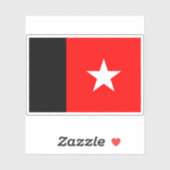 Die Flagge der Republik Unabhängiger Guyana (1887- Aufkleber (Blatt)