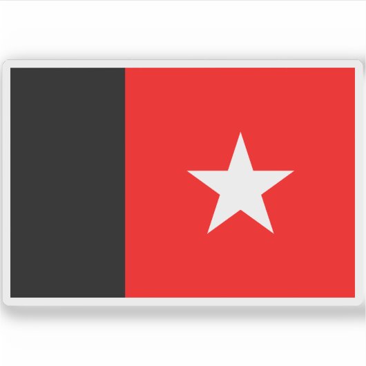 Die Flagge der Republik Unabhängiger Guyana (1887- Aufkleber (Vorderseite)