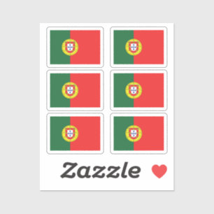 Die Flagge der Sammlung Portugals von 6 Aufkleber
