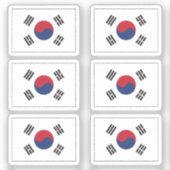 Die Flagge der South Korea Collection Packung mit Aufkleber (Vorderseite)