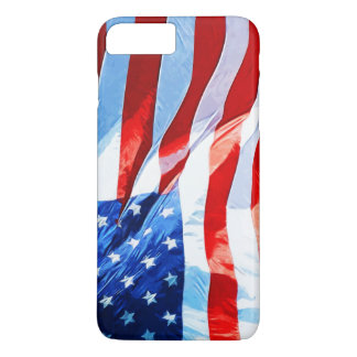 Die Flagge der Staaten Abstrakter Impressionismus Case-Mate iPhone Hülle