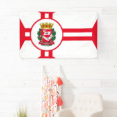 Die Flagge der Stadt São Paulo Banner (Insitu)