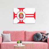 Die Flagge der Stadt São Paulo Leinwanddruck (Insitu (Wohnzimmer))