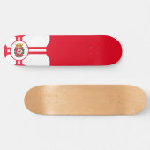 Die Flagge der Stadt São Paulo Skateboard (Horizontal)