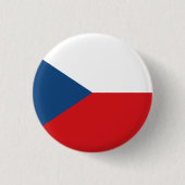 Die Flagge der Tschechischen Republik Button (Vorderseite)
