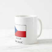 Die Flagge der Tschechischen Republik Kaffeetasse (VorderseiteRechts)