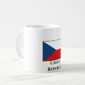 Die Flagge der Tschechischen Republik Kaffeetasse (Vorderseite Links)