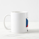 Die Flagge der Tschechischen Republik Kaffeetasse (Links)