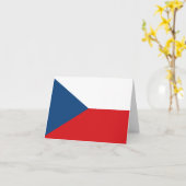 Die Flagge der Tschechischen Republik Karte (Gelbe Blume)