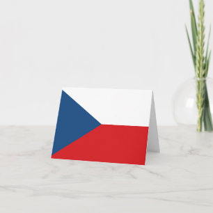 Die Flagge der Tschechischen Republik Karte