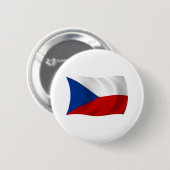 Die Flagge der Tschechischen Republik Knopf Button (Vorne & Hinten)