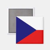 Die Flagge der Tschechischen Republik Magnet (Vorderseite/Rückseite)