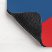 Die Flagge der Tschechischen Republik Mousepad (Ecke)