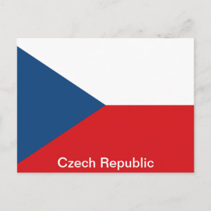 Die Flagge der Tschechischen Republik Postkarte