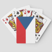Die Flagge der Tschechischen Republik Spielkarten (Rückseite)