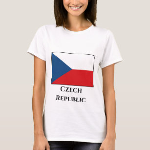 Die Flagge der Tschechischen Republik T-Shirt