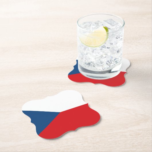 Die Flagge der Tschechischen Republik Untersetzer (Vor Ort)