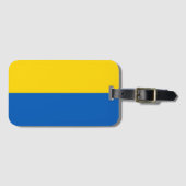 Die Flagge der Ukraine Gepäckanhänger (Vorderseite (Horizontal))