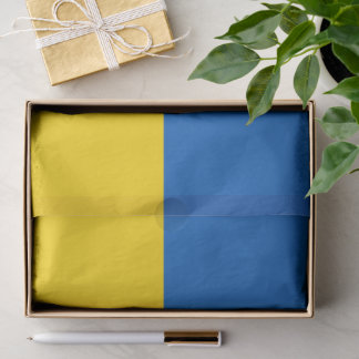 Die Flagge der Ukraine Seidenpapier