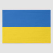 Die Flagge der Ukraine Seidenpapier (Vorderseite)