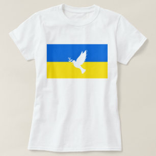 Die Flagge der Ukraine unterstützt die Freiheit de T-Shirt