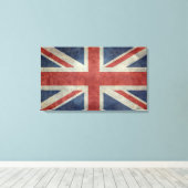 Die Flagge der Union im Vereinigten Königreich - V Leinwanddruck (Insitu (Holzboden))