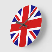 Die Flagge der Union Runde Wanduhr (Winkel)