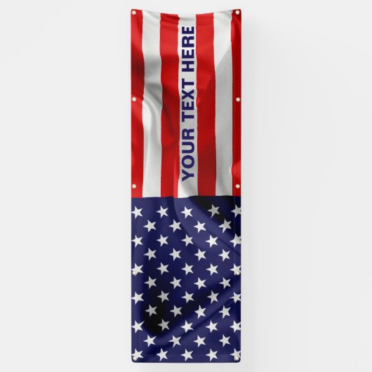 Die Flagge der USA. Banner (Vertikal)