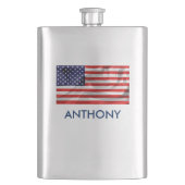 Die Flagge der USA Flachmann (Vorderseite)