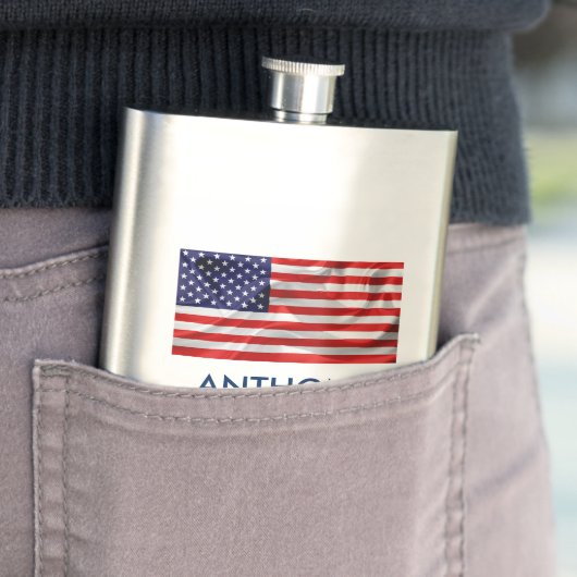 Die Flagge der USA Flachmann (Beispiel)