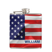 Die Flagge der USA Flachmann (Vorderseite)