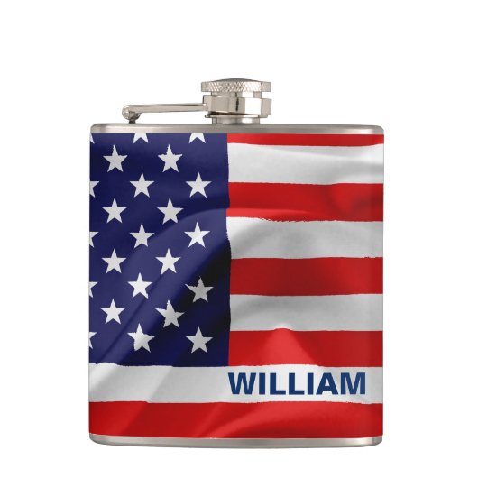 Die Flagge der USA Flachmann (Vorderseite)